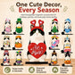 🎅Christmas HOT SALE🐱50K+ SOLD!✨Interchangeable Magnetic Wooden Friend – Year-Round Seasonal Shelf Decor