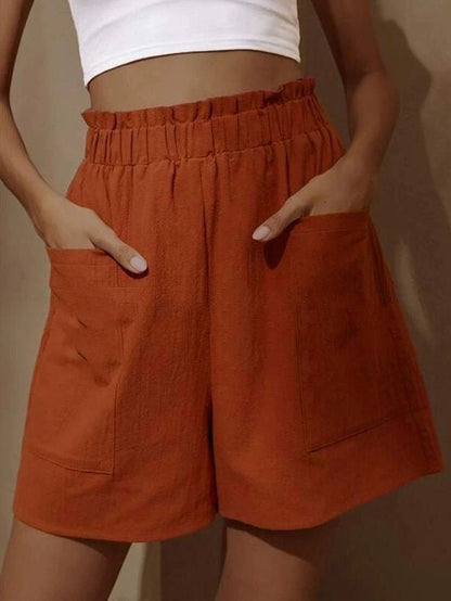✨Women's Summer High Waist Wide Leg Casual Shorts