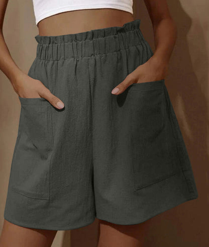 ✨Women's Summer High Waist Wide Leg Casual Shorts