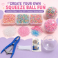 🎅Christmas HOT SALE💞50K+ SOLD!✨ DIY Stress Ball Making Kit, Includes 6 Filling Packs, 10 Transparent Blank Soft Skins, Expansion Tool, Ideal for Adult Stress Relief, Squishy Maker
