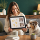 🖼️DIY Pet Paw Print Keepsake Frame Kit – Paw Impression & Photo Display🎨