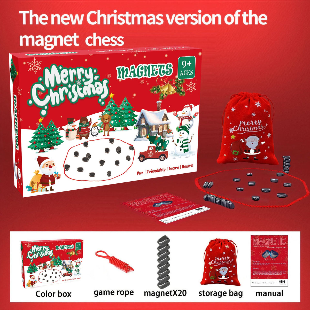 🎅2025 Christmas Promos-Magnetic Chess Game☃️Christmas version