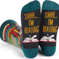 📚Shhh I'm Reading Crew Socks – Gift for Book Lovers - Books Before People🧦