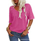 💖2026 Summer Sale 50% OFF💥Women's Solid Color V-Neck T-shirt
