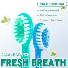 🔥 Final Day: £8.99 Only⏰️Disposable 5-in-1 Prepasted Travel Toothbrush with Floss Pick