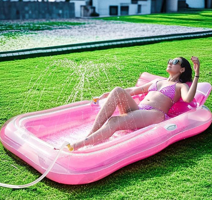 🌸LAST DAY SPECIAL PRICE!!🌸Inflatable Tanning Pool Lounger Float with Pillow