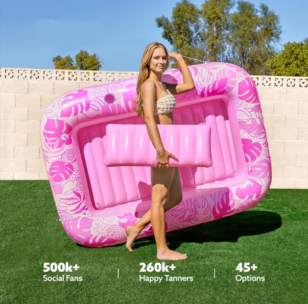 🌸LAST DAY SPECIAL PRICE!!🌸Inflatable Tanning Pool Lounger Float with Pillow