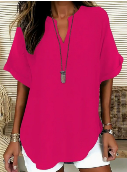 ⏰️Last Day Only 15.99 ￡⌛️Women's Casual V-Neck Button Top