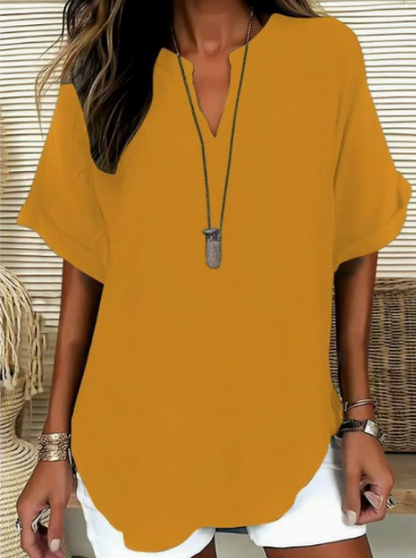 ⏰️Last Day Only 15.99 ￡⌛️Women's Casual V-Neck Button Top
