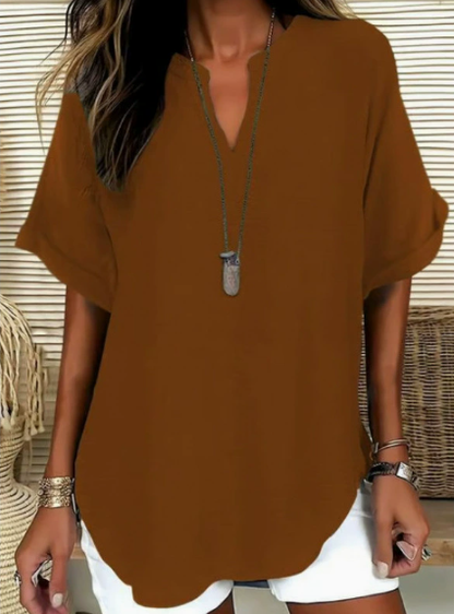 ⏰️Last Day Only 15.99 ￡⌛️Women's Casual V-Neck Button Top