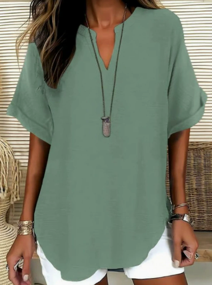 ⏰️Last Day Only 15.99 ￡⌛️Women's Casual V-Neck Button Top