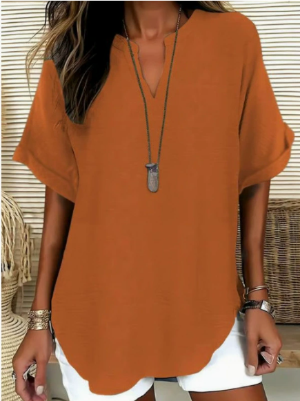 ⏰️Last Day Only 15.99 ￡⌛️Women's Casual V-Neck Button Top