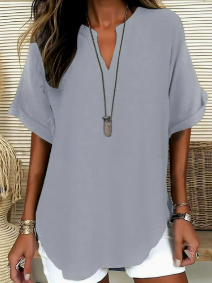 ⏰️Last Day Only 15.99 ￡⌛️Women's Casual V-Neck Button Top