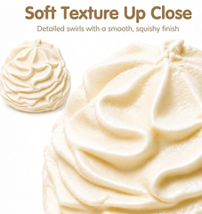 🌸LAST DAY SPECIAL PRICE!!🌸Cream Roll Squishy Toy, Silicone Sticky Cake Squishy, Slow Rise Soft Sensory Squeeze Ball for Stress Relief