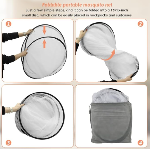💥Last Day Special Sale 49% OFF👚Pop Up Mosquito Tent | Quick Setup Portable & Foldable Mosquito Net for Bedroom, Camping, Patio (77 * 30 * 23 Inch)