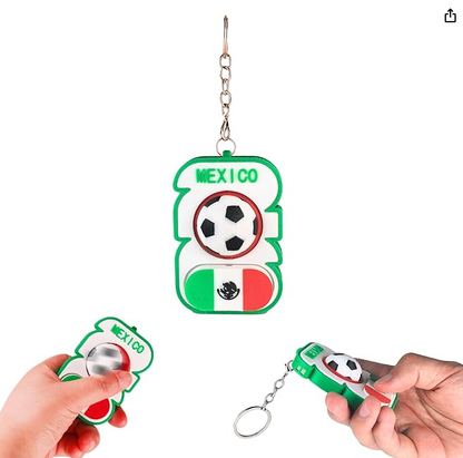 😍2026 NEW SALE-49% OFF😍3D Printed Soccer Fidget Toy, Spinner with Click Keyboard Button & Whistle,All in One Fidget Toy Keychain for Adults Stress Relief