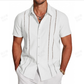 💥Last Day Special Sale 49% OFF👚Men's Cuba Guayabera Exquisite Hollow Embroidered Button Front Shirt