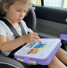 💞Mess-Free Reusable Magic Watercolor Book for Kids  🥳 No Paint Stains, Just Add Water, Quiet Travel Activity for Toddlers😍Perfect for Car Rides, Home Creativity and Stress-Free Parenting🖌️