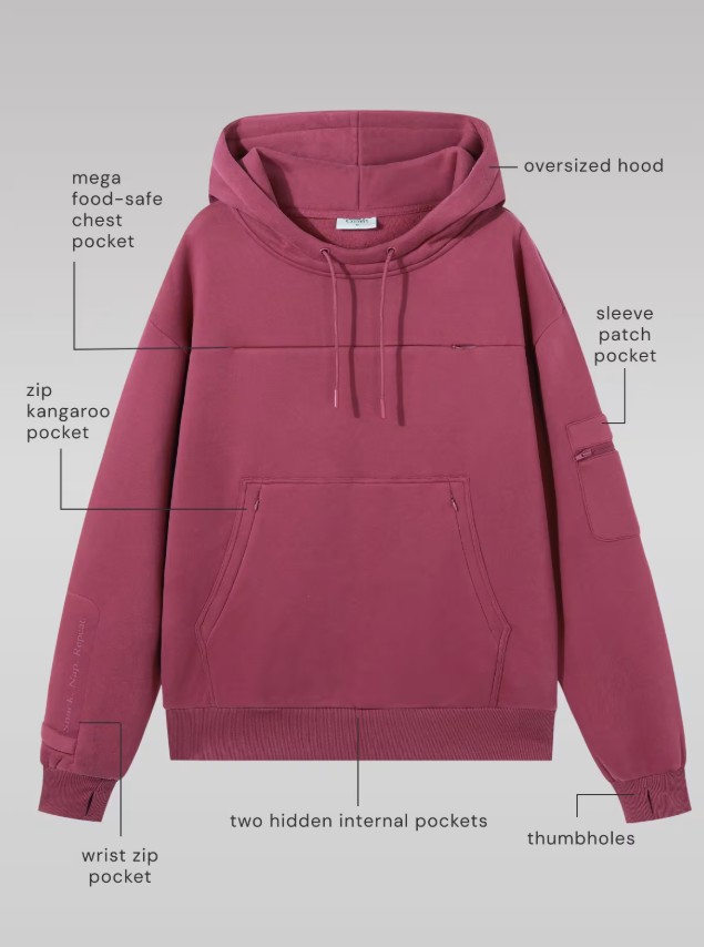 🎁Last Day Promotion 49% OFF🔥Cute Cat In Pocket Graphic Hoodie Oversized Long Sleeve Drawstring Hooded Sweatshirt Casual Kangaroo Pocket Pullover Top