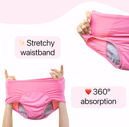 ⏳Last Day-Buy 1 Get 3 Packs!!🔥2026 Best-Selling🏆LunaBloom™ High-Waist Leak-Proof Panties ✨Butter-soft, ultra-stretchy & discreetly protective 🍃