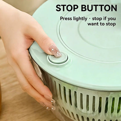 🎁Last Day Promotion 49% OFF🔥3-in-1 Salad Spinner with 5-Blade Slicer – 5.3 Qt Vegetable Washer, Strainer & Kitchen Prep Bowl