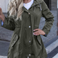🧥🍂Rain Jacket Women Striped Lined Hooded Lightweight Raincoat Outdoor Waterproof Windbreaker💧