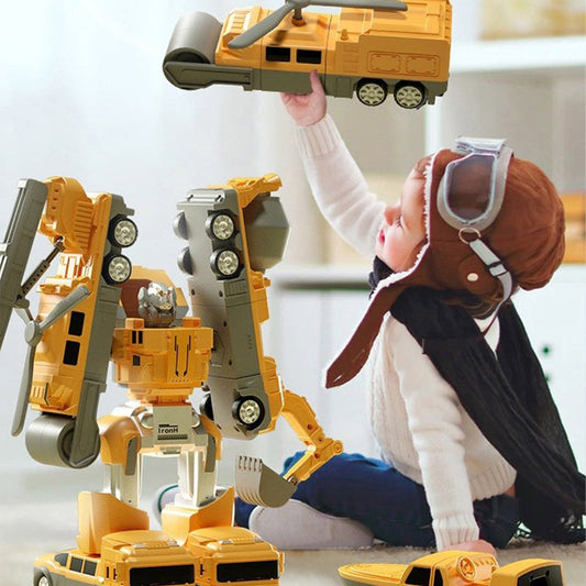 🎁 Hot Sale 49% OFF🔥Magnetic Transform Engineering Car Assembled Toys