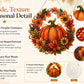🎁Last Day Promotion 49% OFF🔥✨Autumn Harvest Pumpkin Diamond Art Hanging Ornament Kit