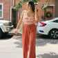 🔥2024 New Arrival🔥Linen-Blend Wide-Leg Cargo Pant