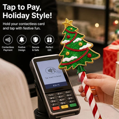 🔒Christmas Tree Tap-to-Pay Wand-Credit Card Wand, Card Wands Tap to Pay🎄