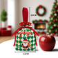 Christmas Velvet Gift Bags, Drawstring Pouches with Handle, Xmas Santa Treat Sacks for Christmas Eve Apple, Candy & Small Gifts