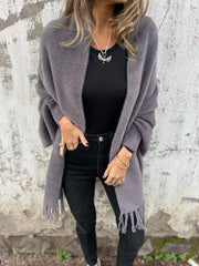 🥰Women's Long Sleeve Casual Tassel Shawl Coat