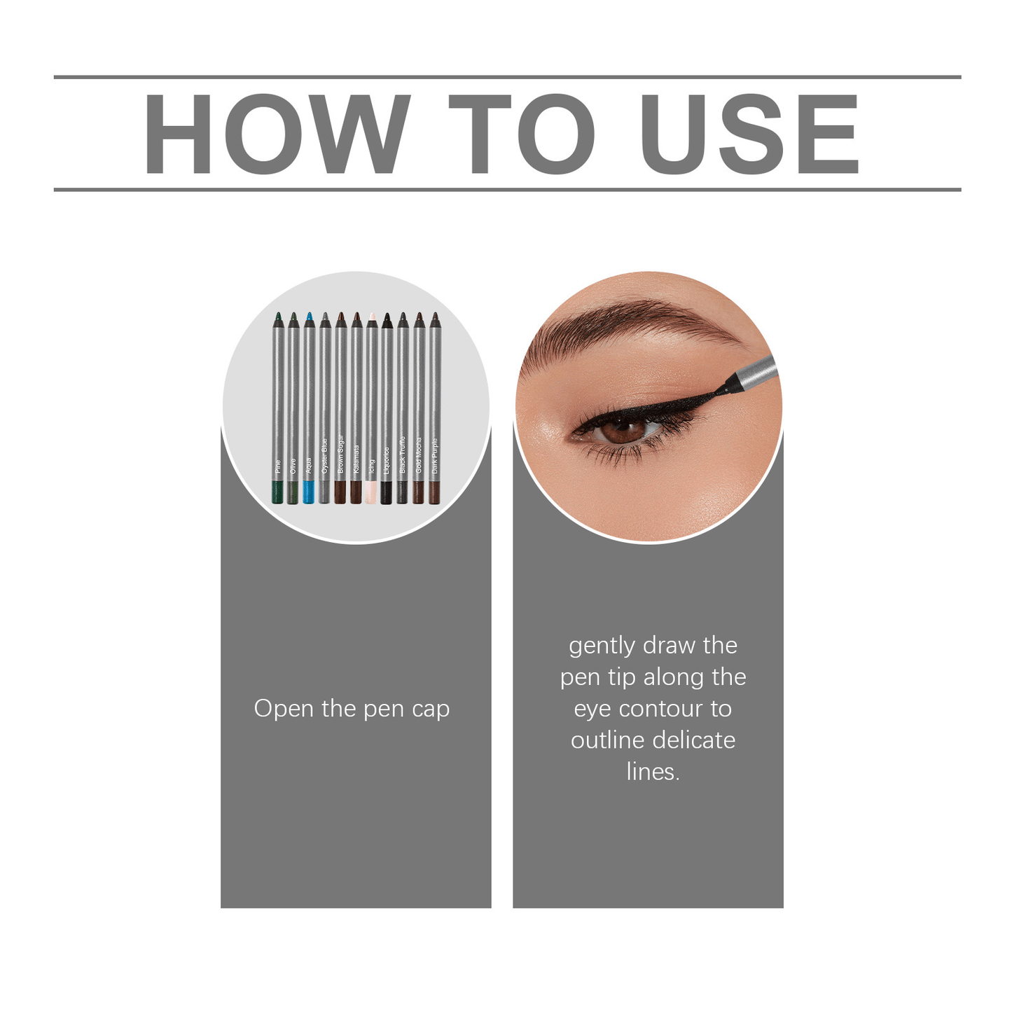 🌟 【24H Lock】1440-Minute Smudge-Proof Eyeliner| Precision Define, All-Day Stay, Transfer-Resistant Makeup Duo 🌟