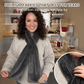 🎀Only Today! £7.99 🎀Cosy Faux Fur Pull-Through Scarf with Secret Zipper Pocket – Holds Your Phone, Cards & Keys Hands-Free