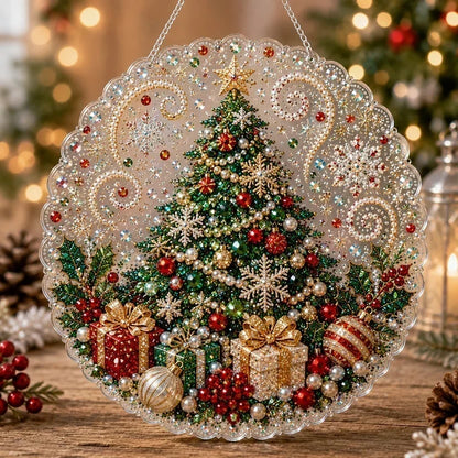 🎅Christmas Pre Hot Sale 49%OFF🎄Christmas Pearl Diamond Art Hanging Ornament Kit | Resistant Non-Fading Pearl Beads DIY Handmade Holiday Hanging Decor 🎅💎