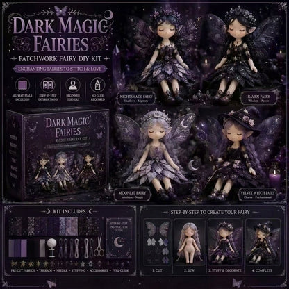 🌸LAST DAY SPECIAL PRICE!!🌸 Flower Fairies Patchwork DIY Kit 🧚‍♀️4 Whimsical Fairy Dolls Sewing Kit