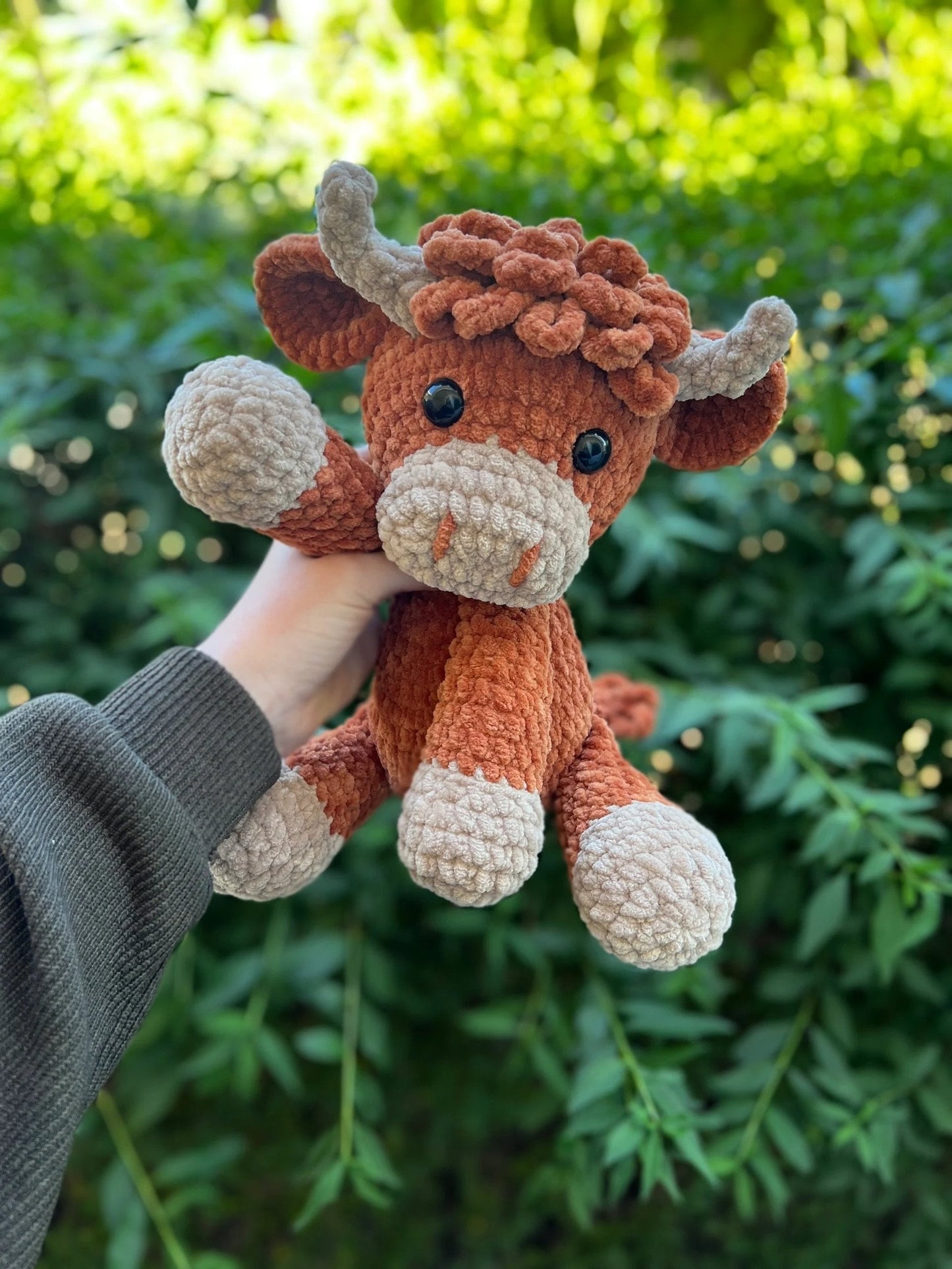 🎁Last Day Promotion 49% OFF🔥Crochet Highland Cow Amigurumi Pattern🐮- DIY Kit & Finished Plush