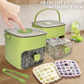 🎁Last Day Promotion 49% OFF🔥Essential for summer🥤🧊 Ice Cube Maker with Storage – 48 cubes at once, leak‑proof lid. Stackable, saves space. Includes ice scoop & tong.