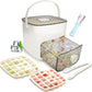 🎁Last Day Promotion 49% OFF🔥Essential for summer🥤🧊 Ice Cube Maker with Storage – 48 cubes at once, leak‑proof lid. Stackable, saves space. Includes ice scoop & tong.