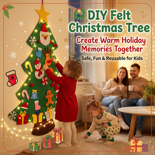 🦌Christmas HOT SALE🎄50K+ SOLD!✨DIY Felt Christmas Tree Set