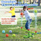 🎁Last Day Promotion 49% OFF🔥Intoypad 4-in-1 Kids Water Sprinklers T Ball Set & Water Ball Toy, Crocodile Baseball Sprinkler for Backyard Outdoor Summer Toys for Boys Girls Outside Yard Water Game Toys for Kids Toddlers Ages 3-8