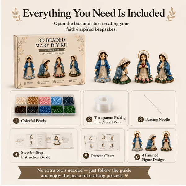 💥Last Day Special Sale 49% OFF👚✝️3D Beaded Christian DIY Kit