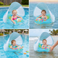 🎁Last Day Promotion 49% OFF🔥Baby Swim Float with Sun Canopy – Inflatable Infant Swimming Ring for Safe Water Fun