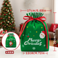 Christmas Velvet Gift Bags, Drawstring Pouches with Handle, Xmas Santa Treat Sacks for Christmas Eve Apple, Candy & Small Gifts