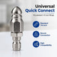 💥 BUY 2 GET 1 FREE +  50% OFF!🔧6500 PSI Stainless Steel Sewer Jetter Nozzle – 1/4" Quick Connect Drain Cleaning Attachment for Pressure Washers
