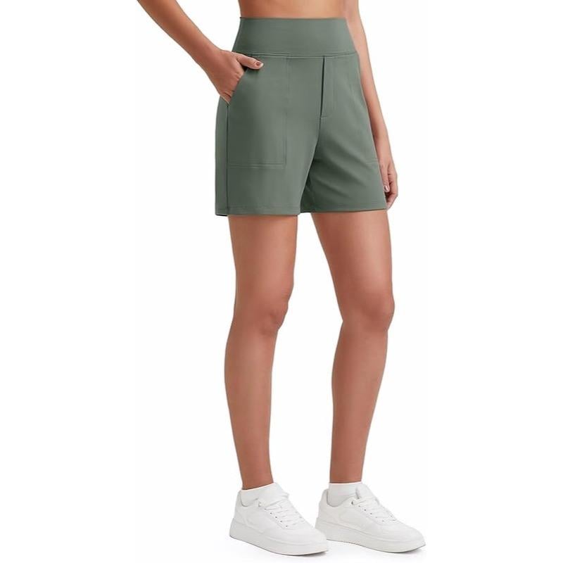 ⏳Last Day Promotion 49% OFF with FREE GIFT🎁✨AuraFit™ Everyday High-Waisted Shorts – Lightweight & Breathable with Functional Pockets 🌿