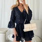 🔥BUY 2 GET 10% OFF🔥Casual Short V-Neck Lace Suit