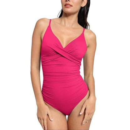 🔥Last Day Special Price £16.98!!💥-👙Ruched Cross-Front Sculpting One-Piece Swimsuit
