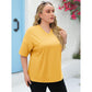 💥Last Day Special Sale 49% OFF👚Women's Summer Half Sleeve Casual Loose Fit Cotton Tunic T-shirt