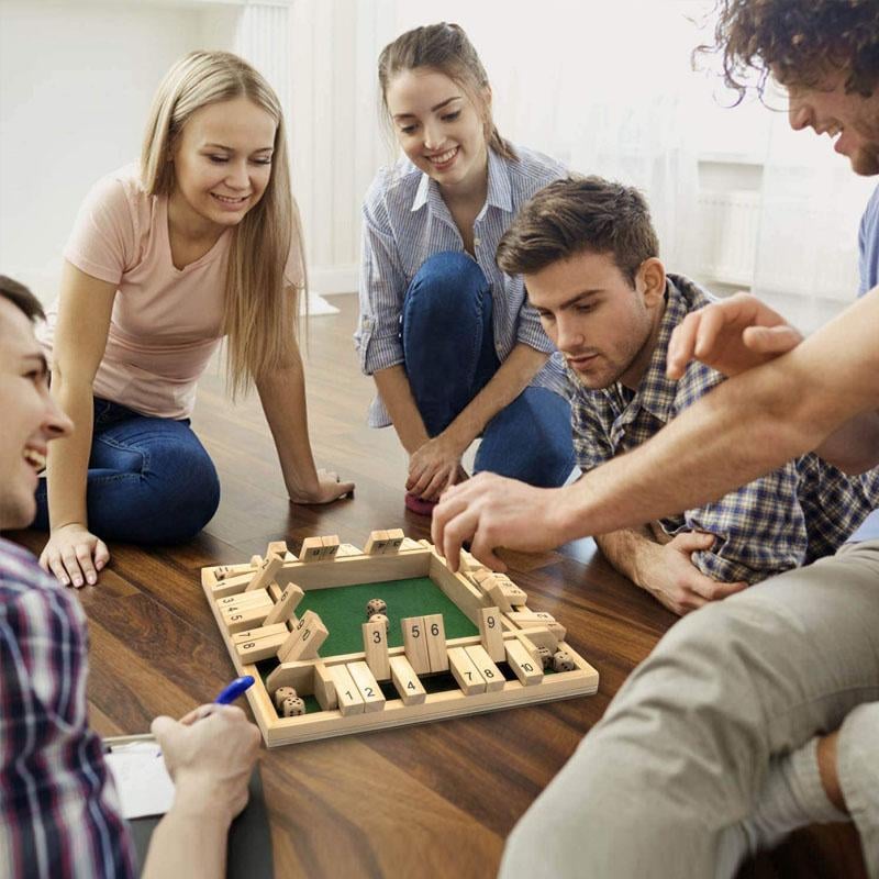 🎁Last Day Sale 70% OFF!!🎄🎁50K+ SOLD! Almost Gone✨SHUT THE BOX-WOODEN DICE BOARD GAME